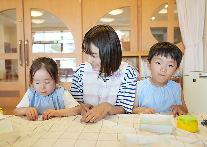 先生と園児